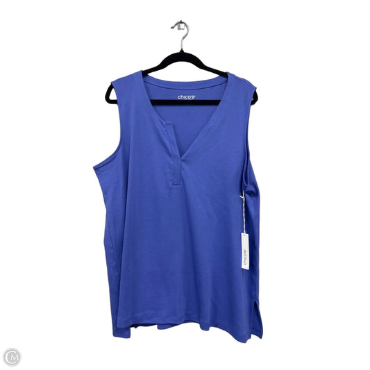 Top Sleeveless Basic By Chicos In Purple, Size: Xxl