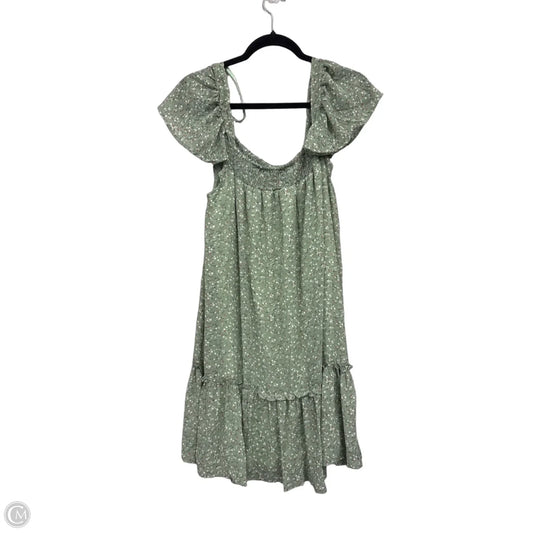 Dress Casual Short By She + Sky In Green & Orange, Size: L