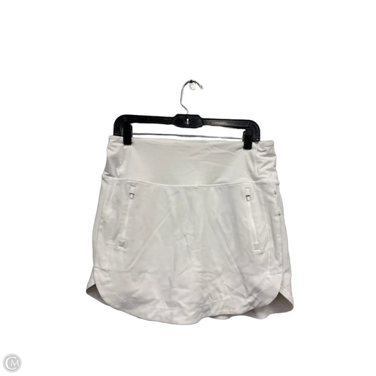 Athletic Skort By Athleta In White, Size: M