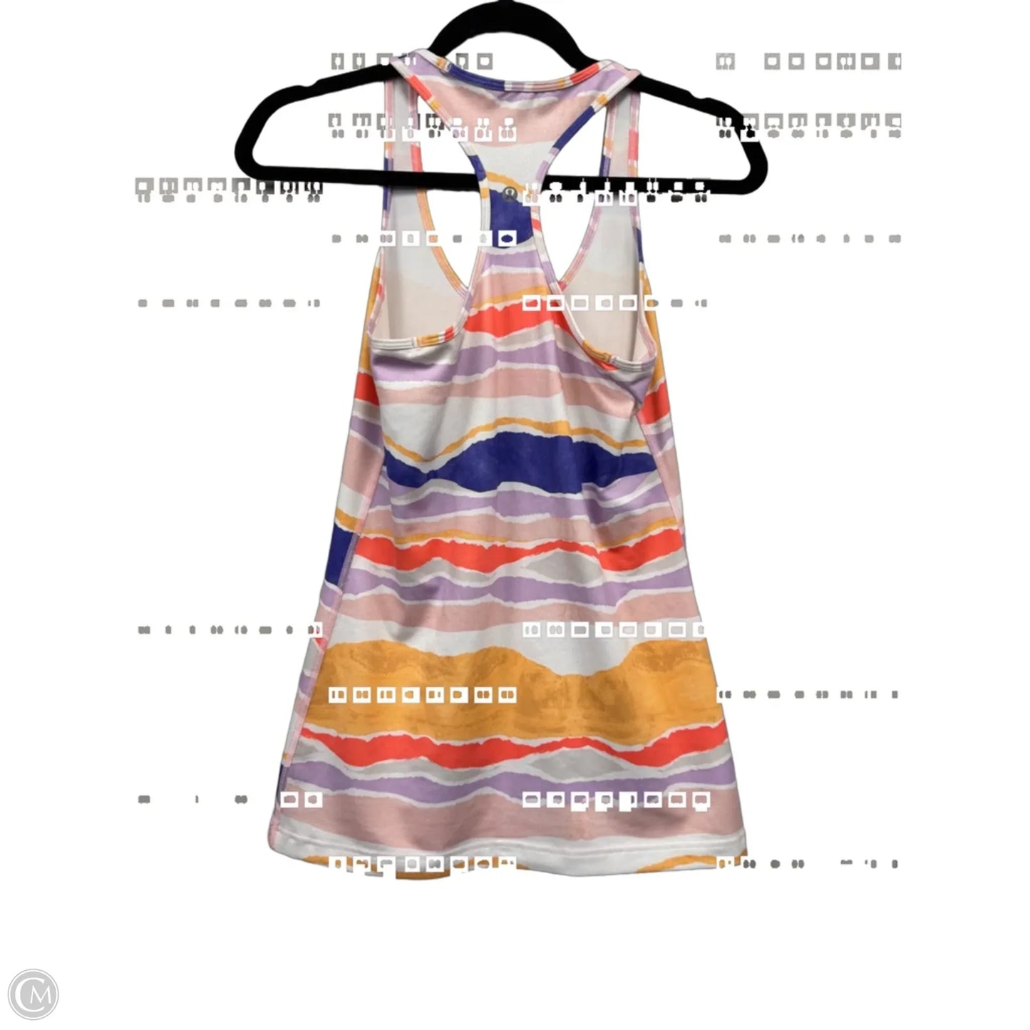 Athletic Tank Top By Lululemon In Orange & Purple, Size: M