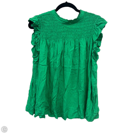 Top 3/4 Sleeve By Van Heusen In Green, Size: Xxl