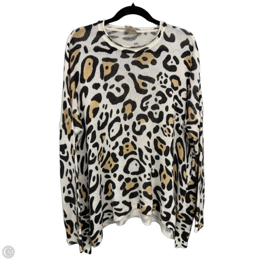 Sweater By Mumu In Black & White, Size: L