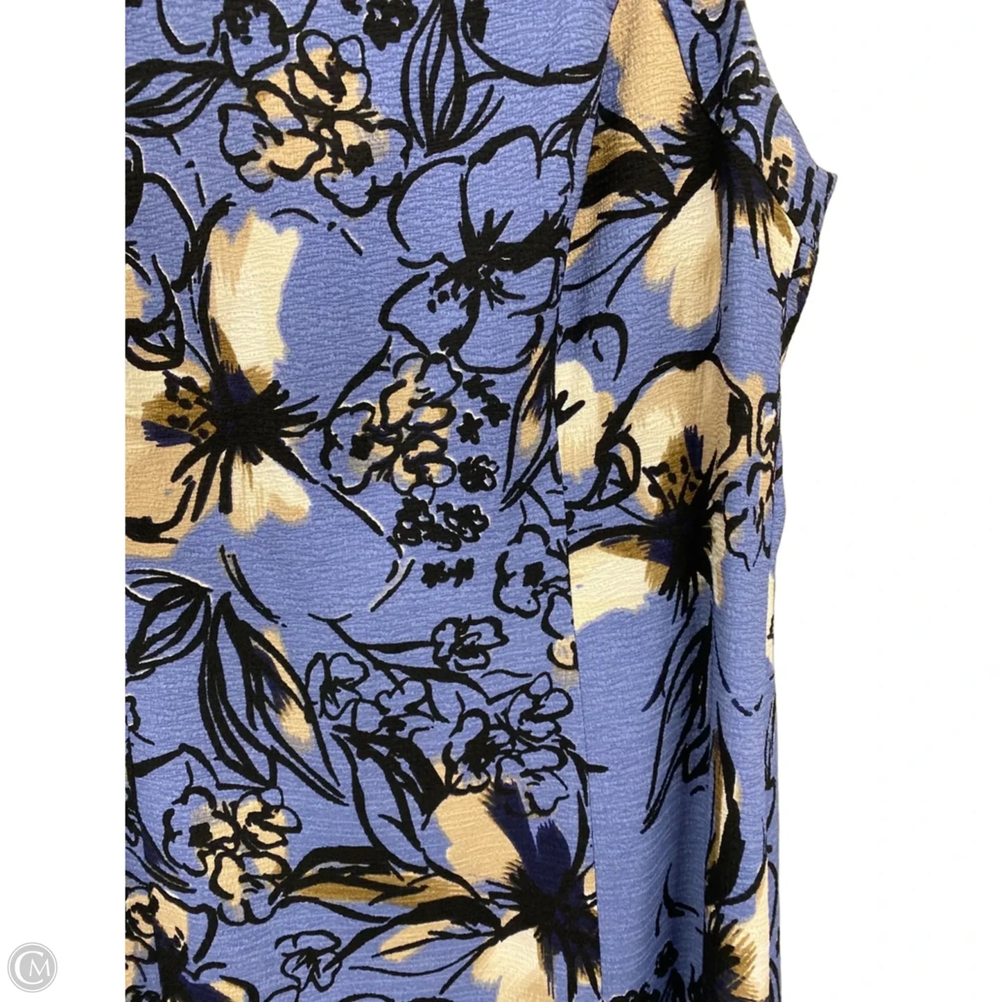 Dress Casual Midi By Kasper In Black & Blue, Size: 14