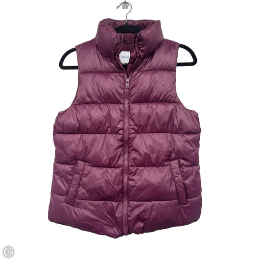 Vest Puffer & Quilted By Old Navy In Maroon, Size: S