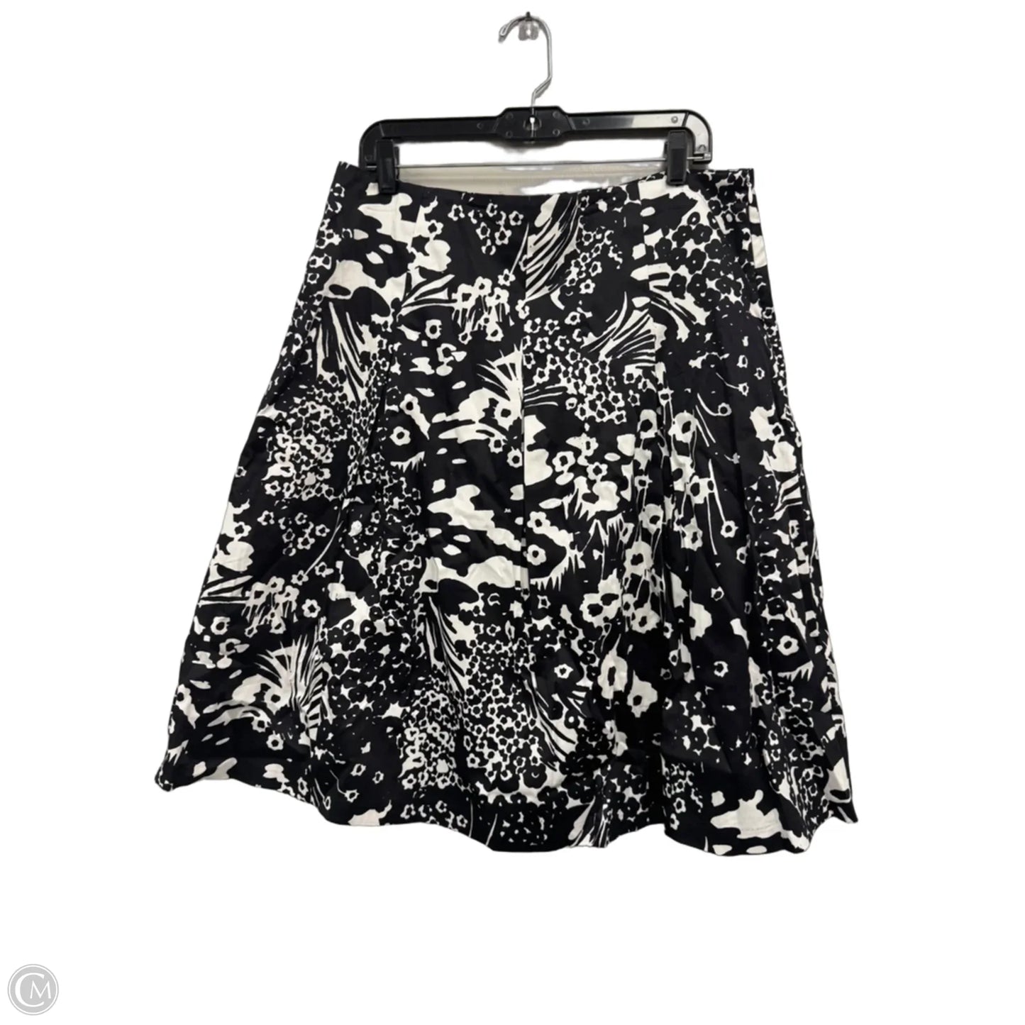 Skirt Midi By Talbots In Black & White, Size: 14