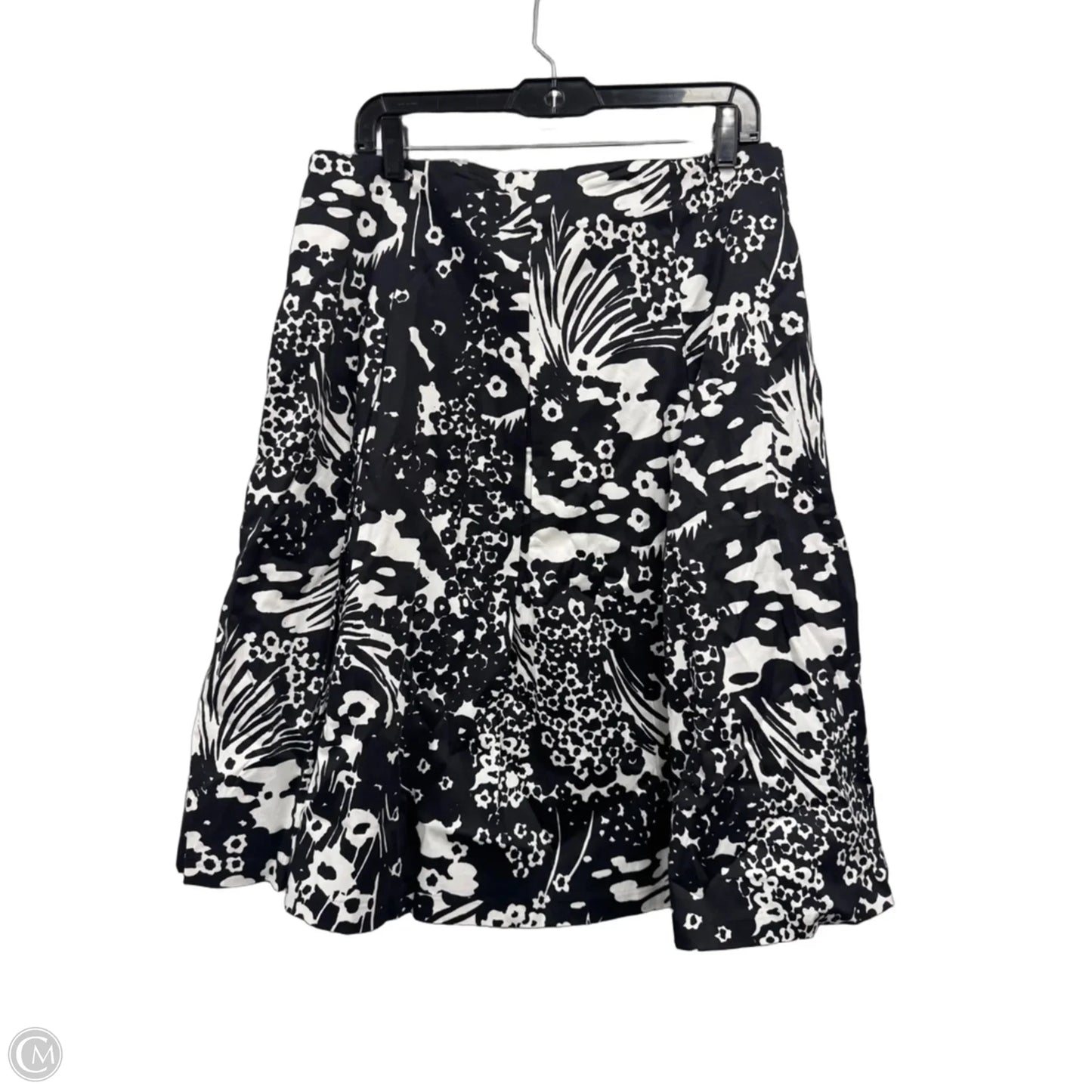 Skirt Midi By Talbots In Black & White, Size: 14