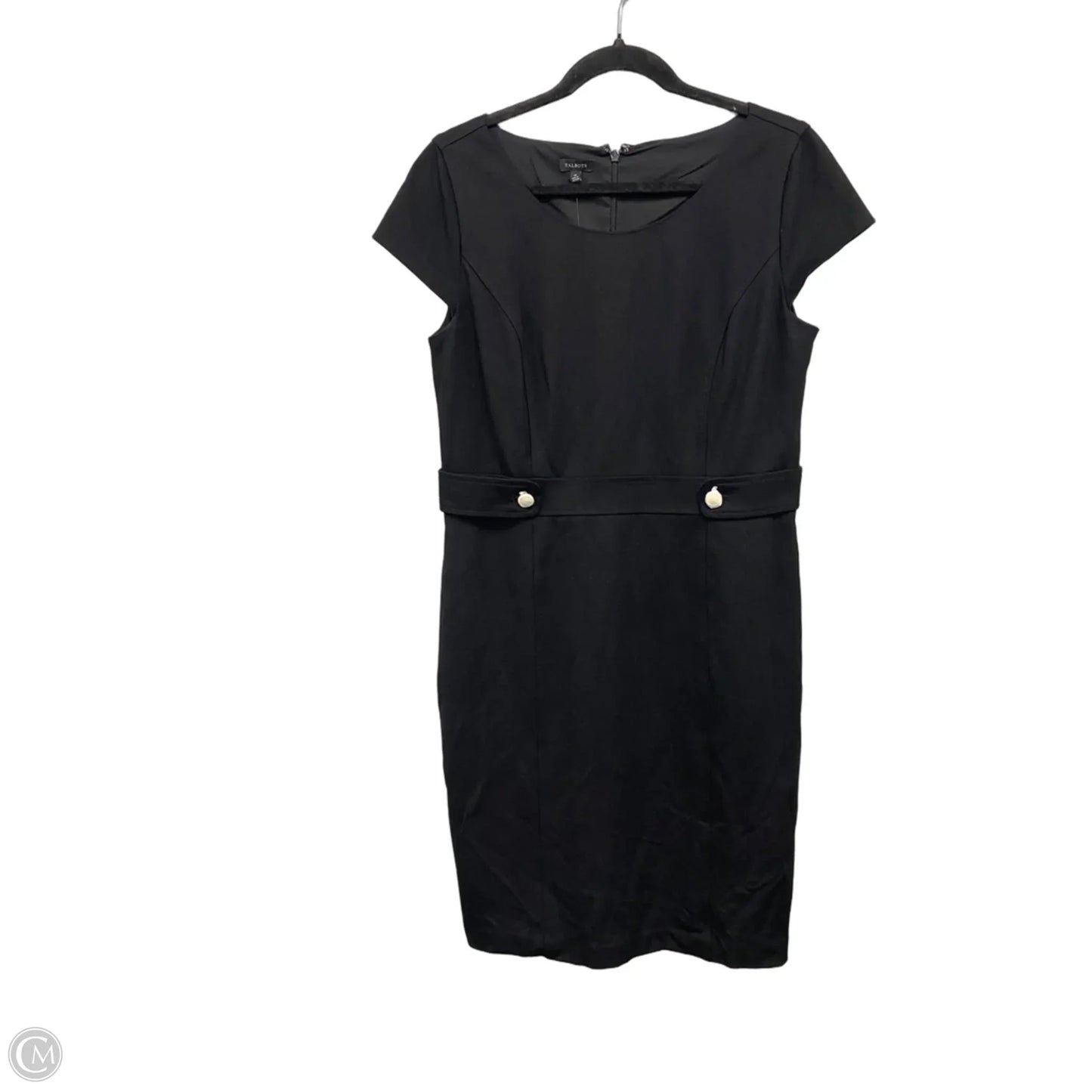 Dress Casual Midi By Talbots In Black, Size: 10