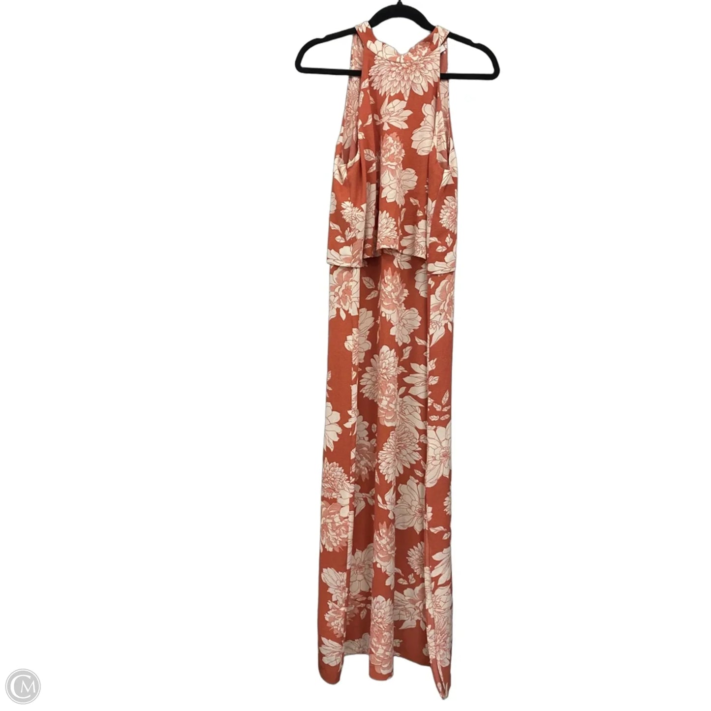 Dress Casual Maxi By Clothes Mentor In Cream & Orange, Size: S