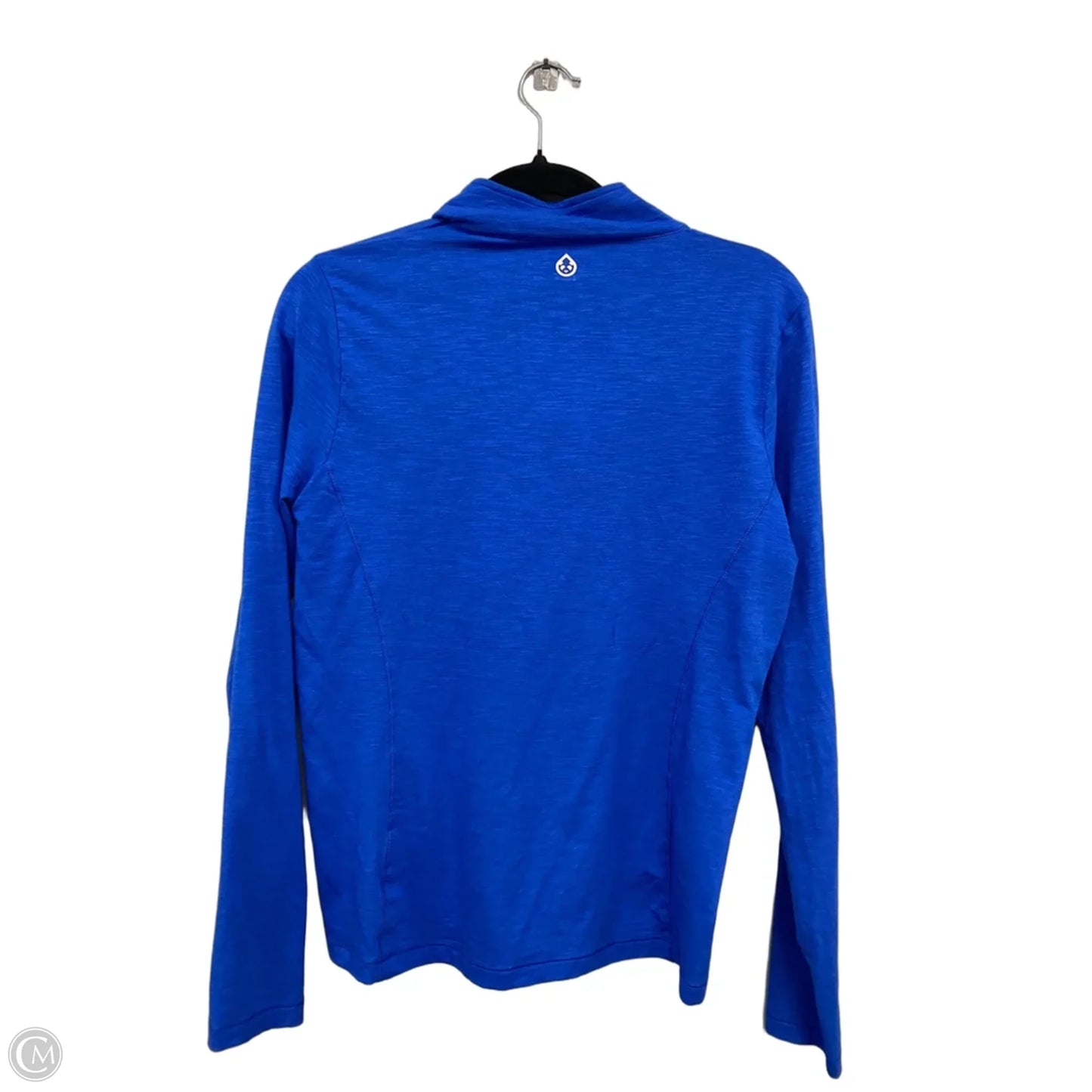 Athletic Top Long Sleeve Collar By Clothes Mentor In Blue, Size: M