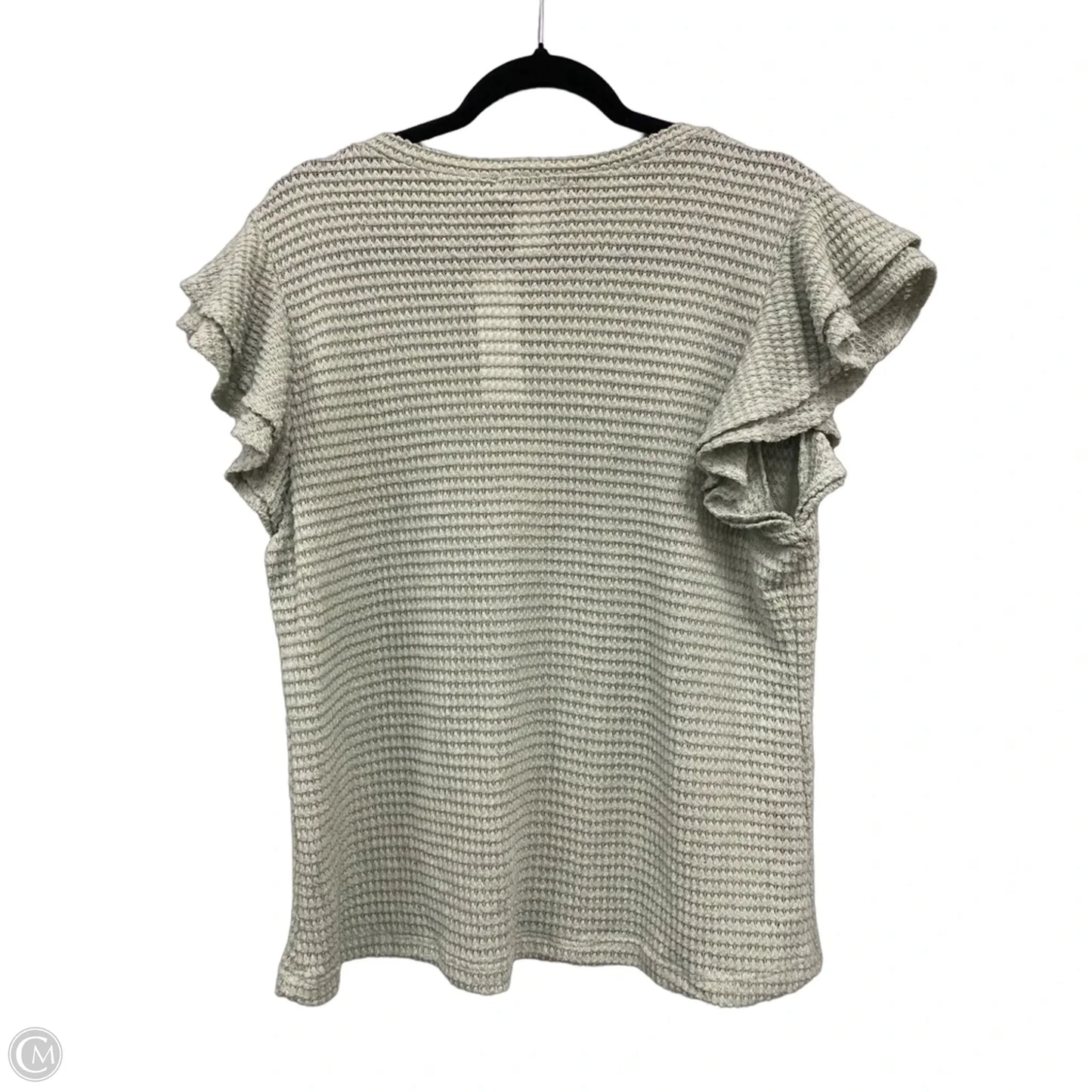 Top Short Sleeve By Gilli In Green, Size: 1x