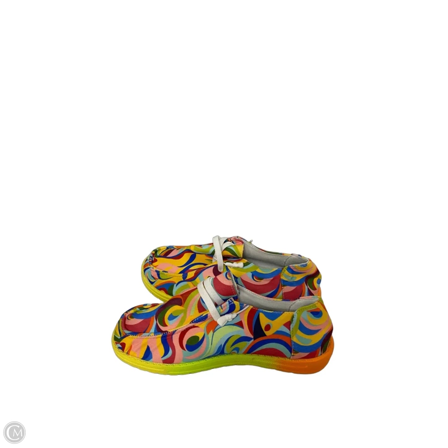 Shoes Sneakers By Clothes Mentor In Rainbow Print, Size: 9.5