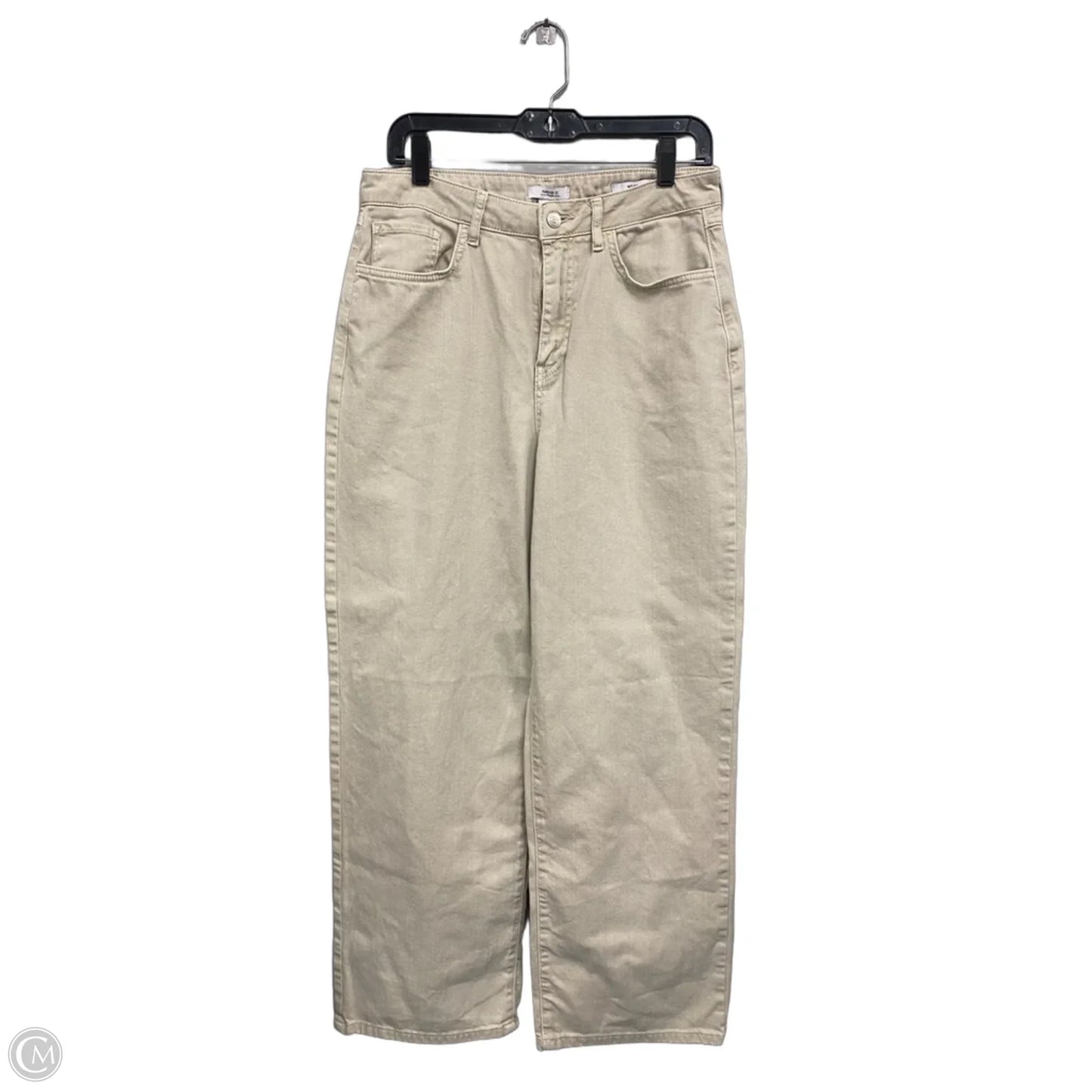 Jeans Wide Leg By Forever 21 In Tan, Size: 8