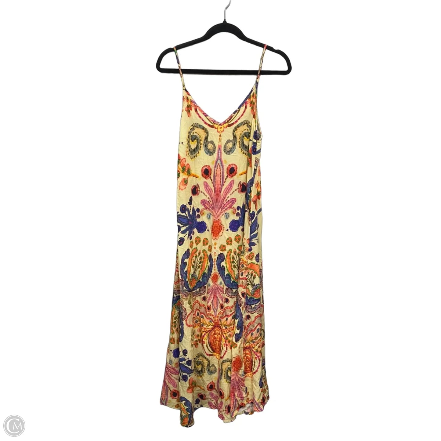 Dress Casual Maxi By Natural Life In Orange & Yellow, Size: L