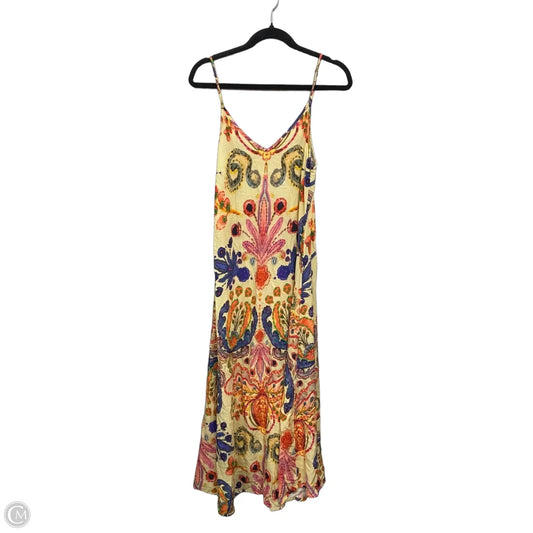 Dress Casual Maxi By Natural Life In Orange & Yellow, Size: L