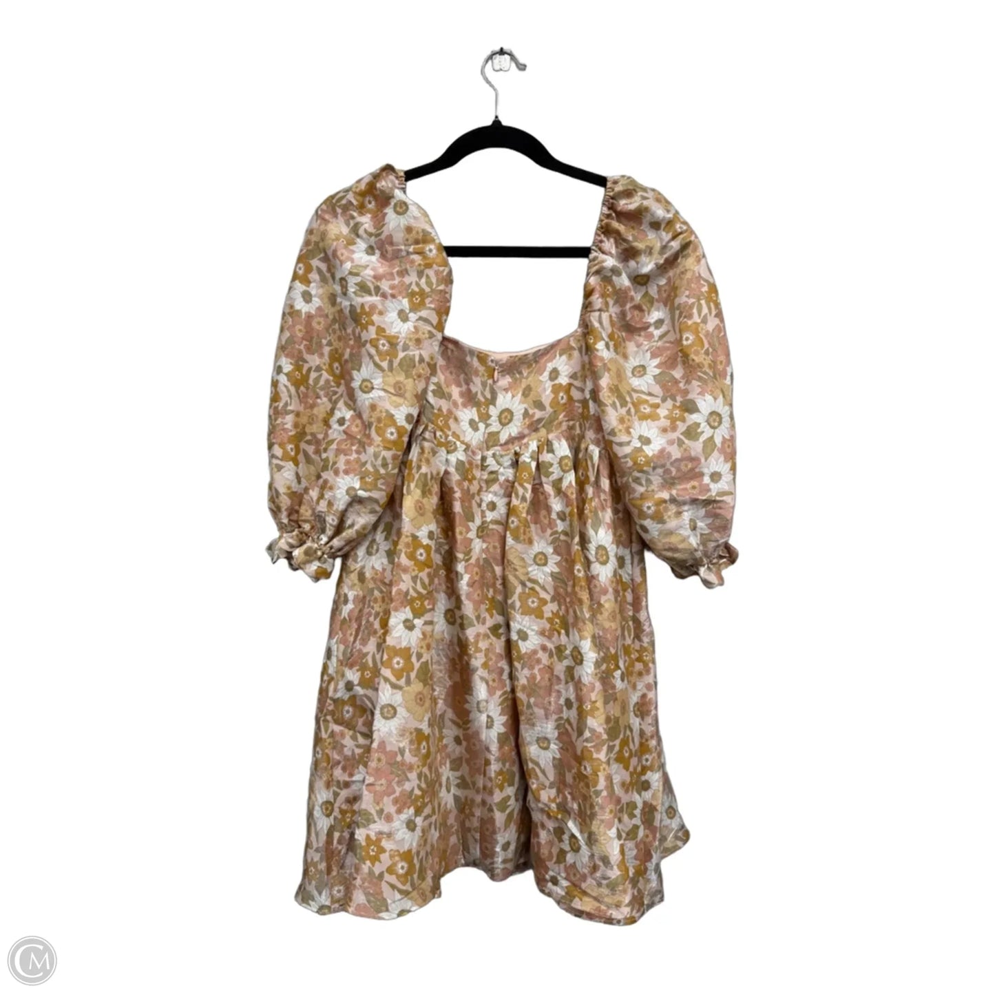 Dress Casual Short By Storia In Gold & Pink, Size: S