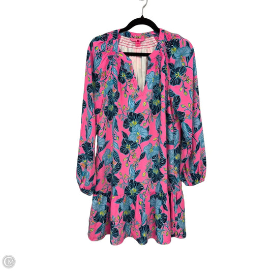 Dress Designer By Lilly Pulitzer In Blue & Pink, Size: M