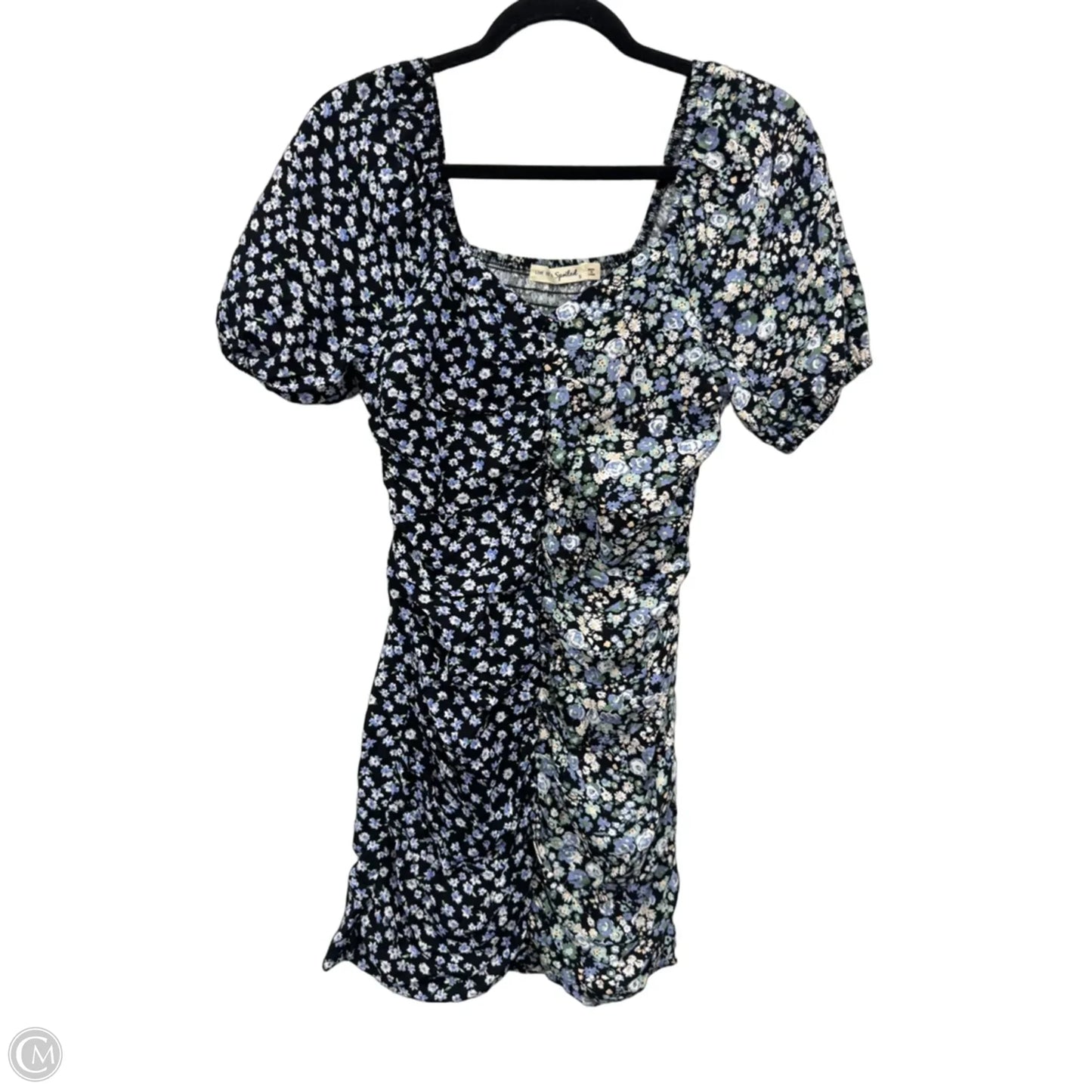 Dress Casual Short By Clothes Mentor In Black & Blue, Size: S