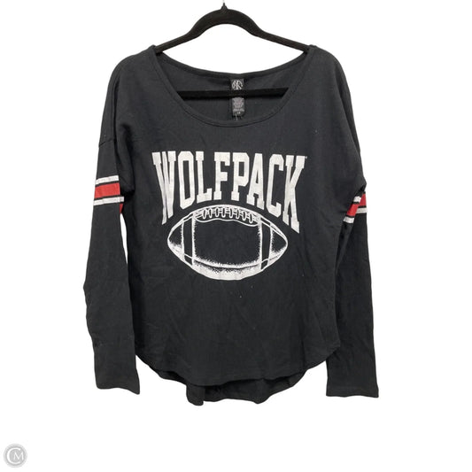 Top Long Sleeve By Clothes Mentor In Black & White, Size: L