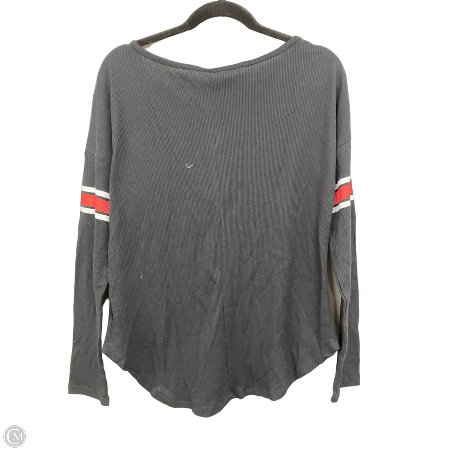 Top Long Sleeve By Clothes Mentor In Black & White, Size: L