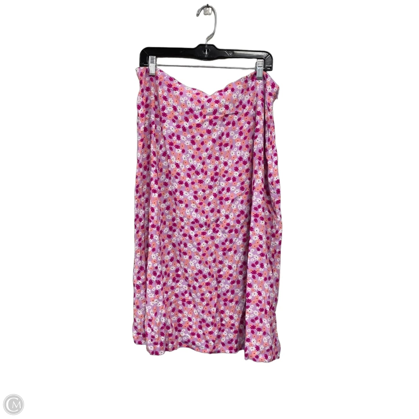 Skirt Midi By On 34th In Pink & Purple, Size: Xl