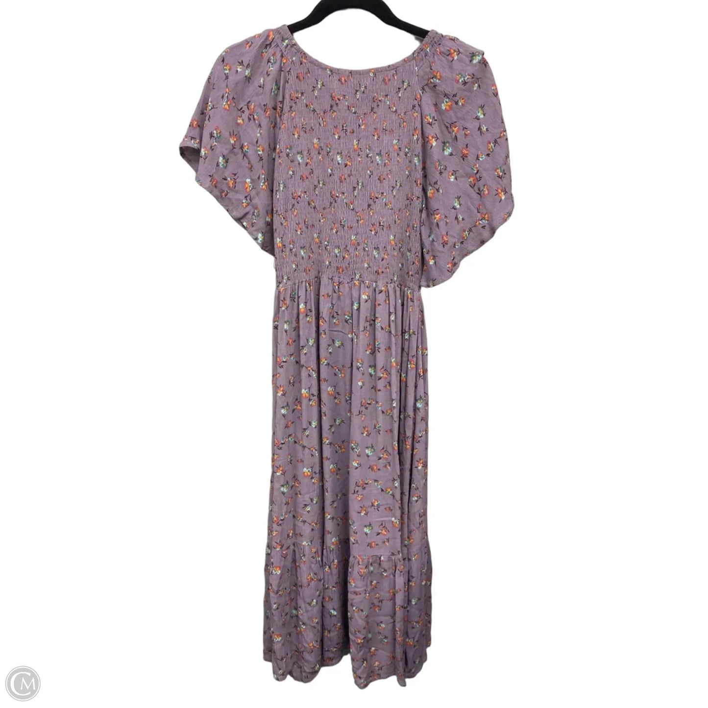 Dress Casual Midi By Grace & Lace In Orange & Purple, Size: S