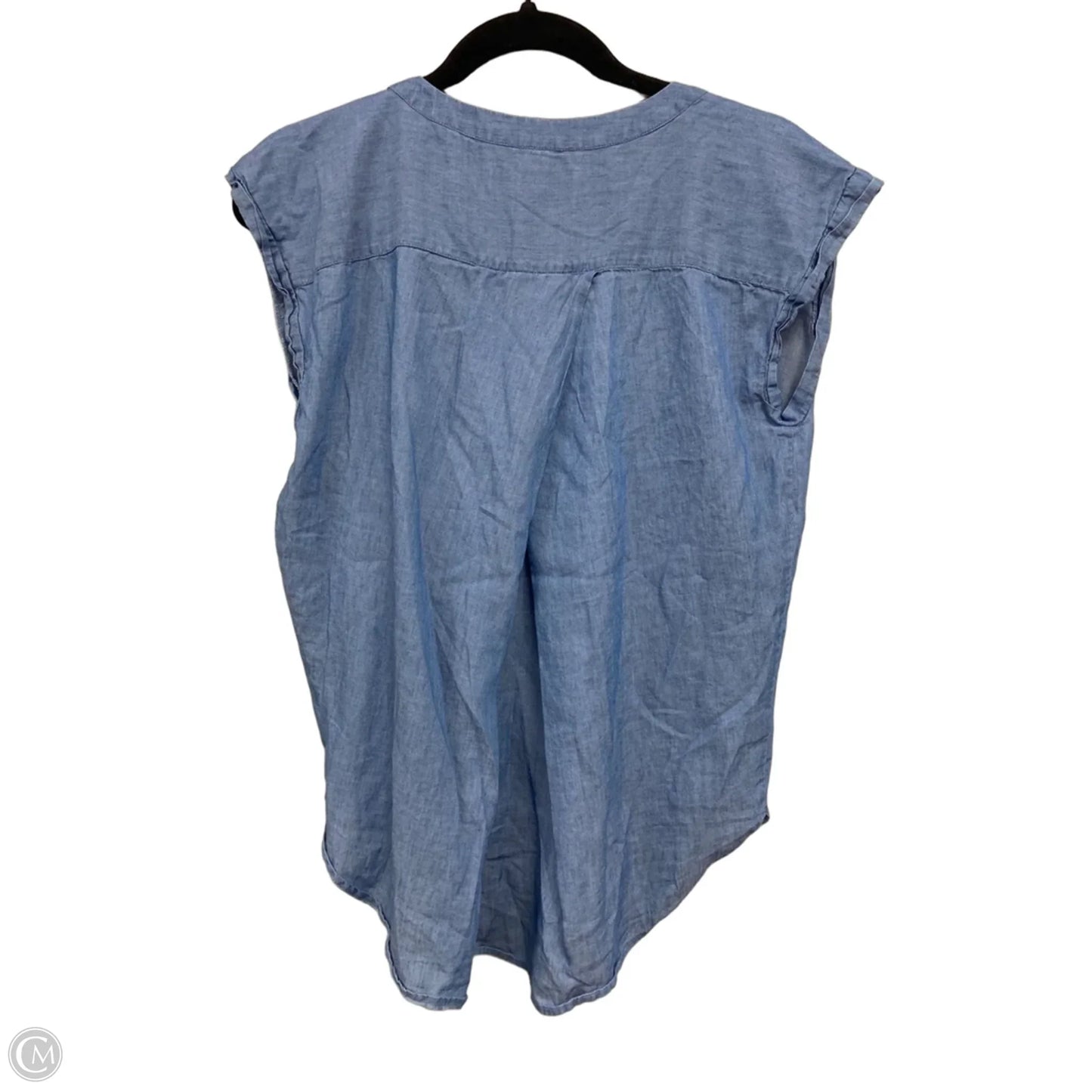 Top Sleeveless By Loft In Blue, Size: S