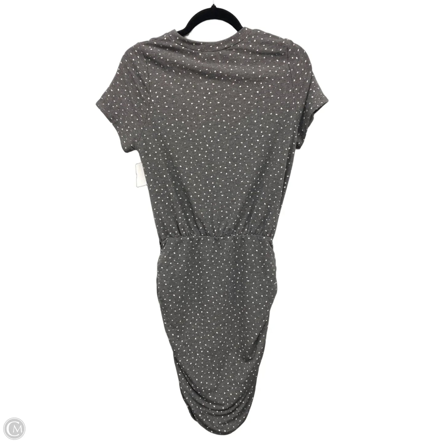 Dress Casual Midi By Gilli In Grey & White, Size: M