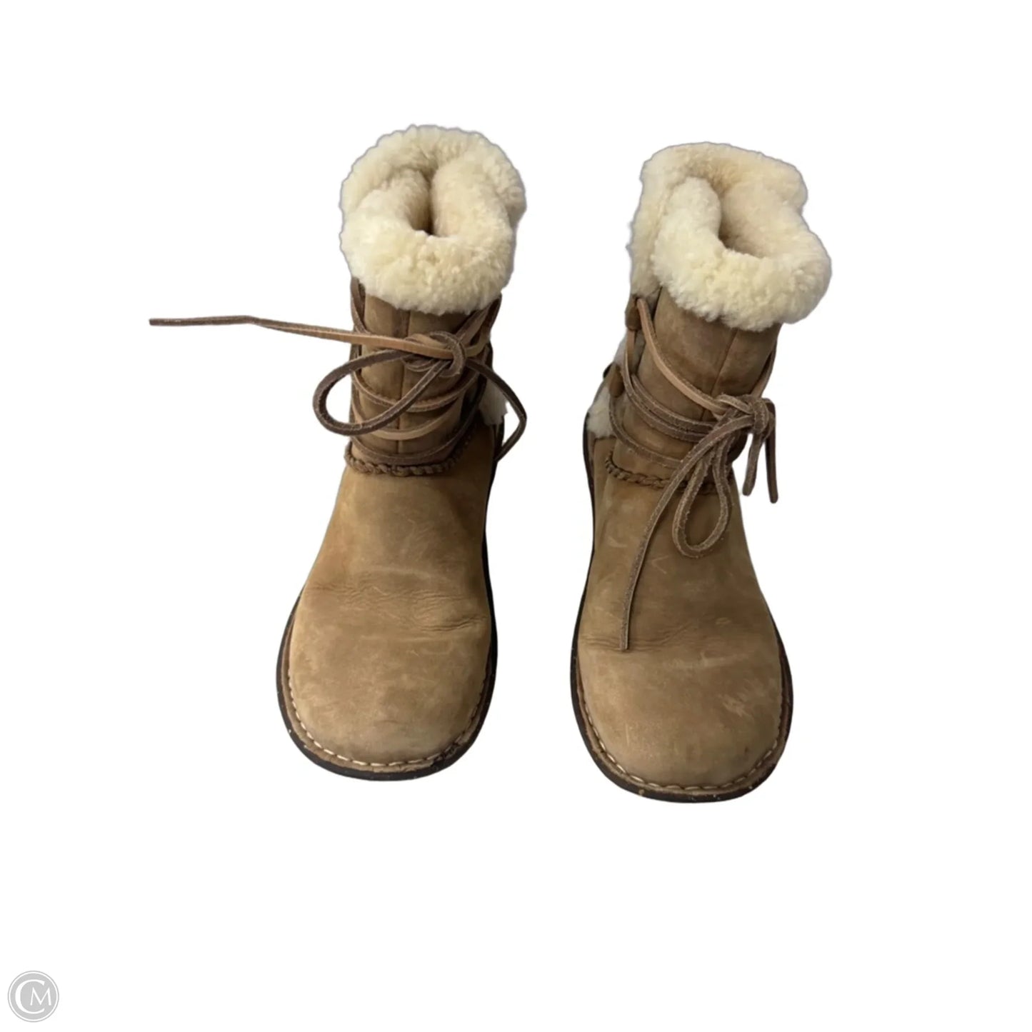 Boots Designer By Ugg In Tan, Size: 9