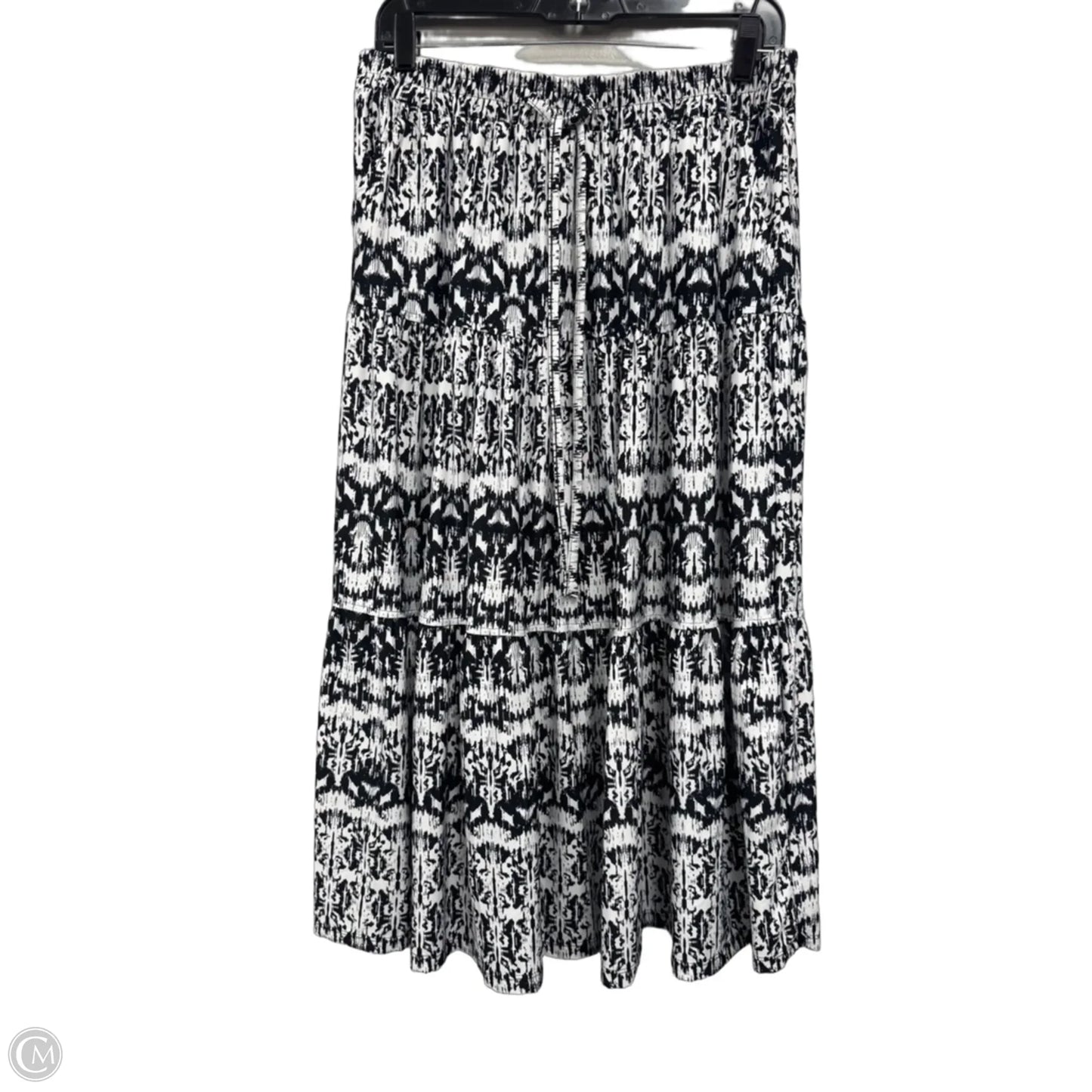 Skirt Maxi By Robert Louis In Black & White, Size: L