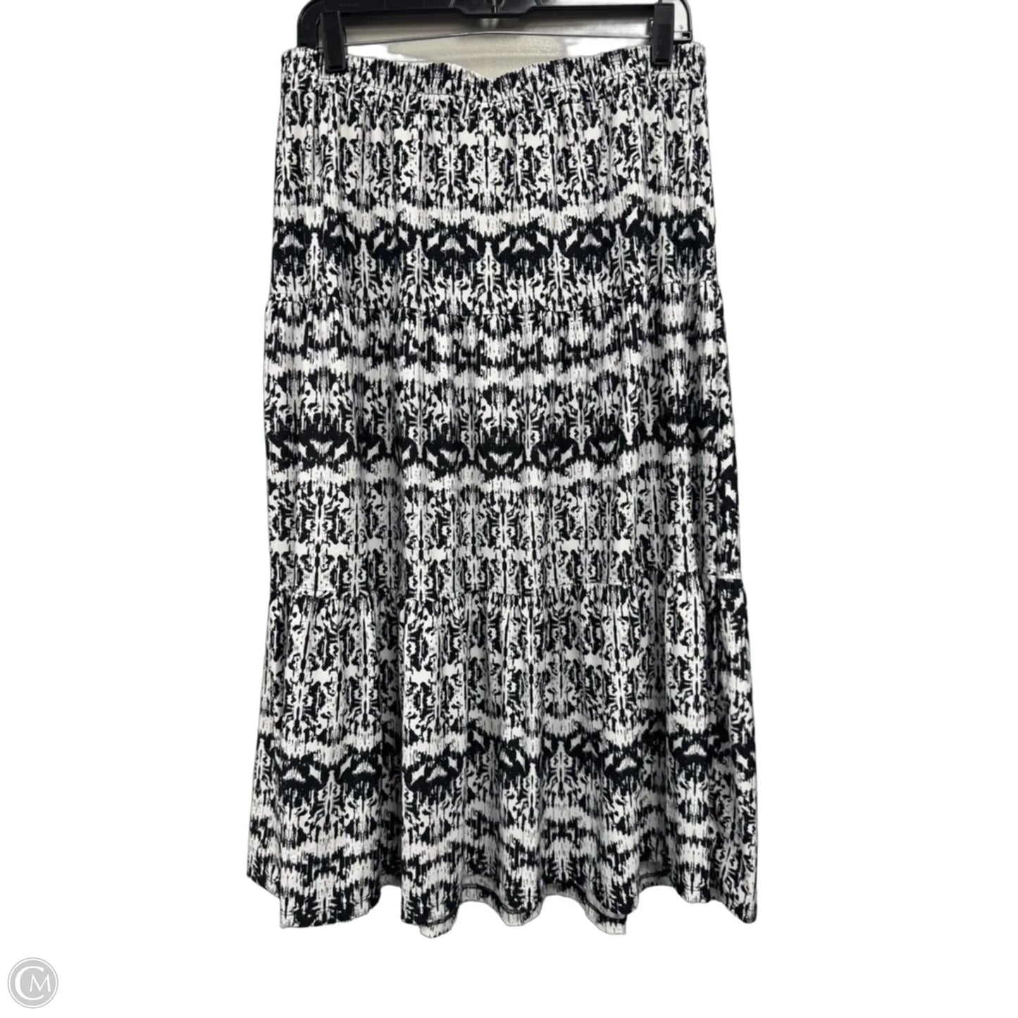 Skirt Maxi By Robert Louis In Black & White, Size: L