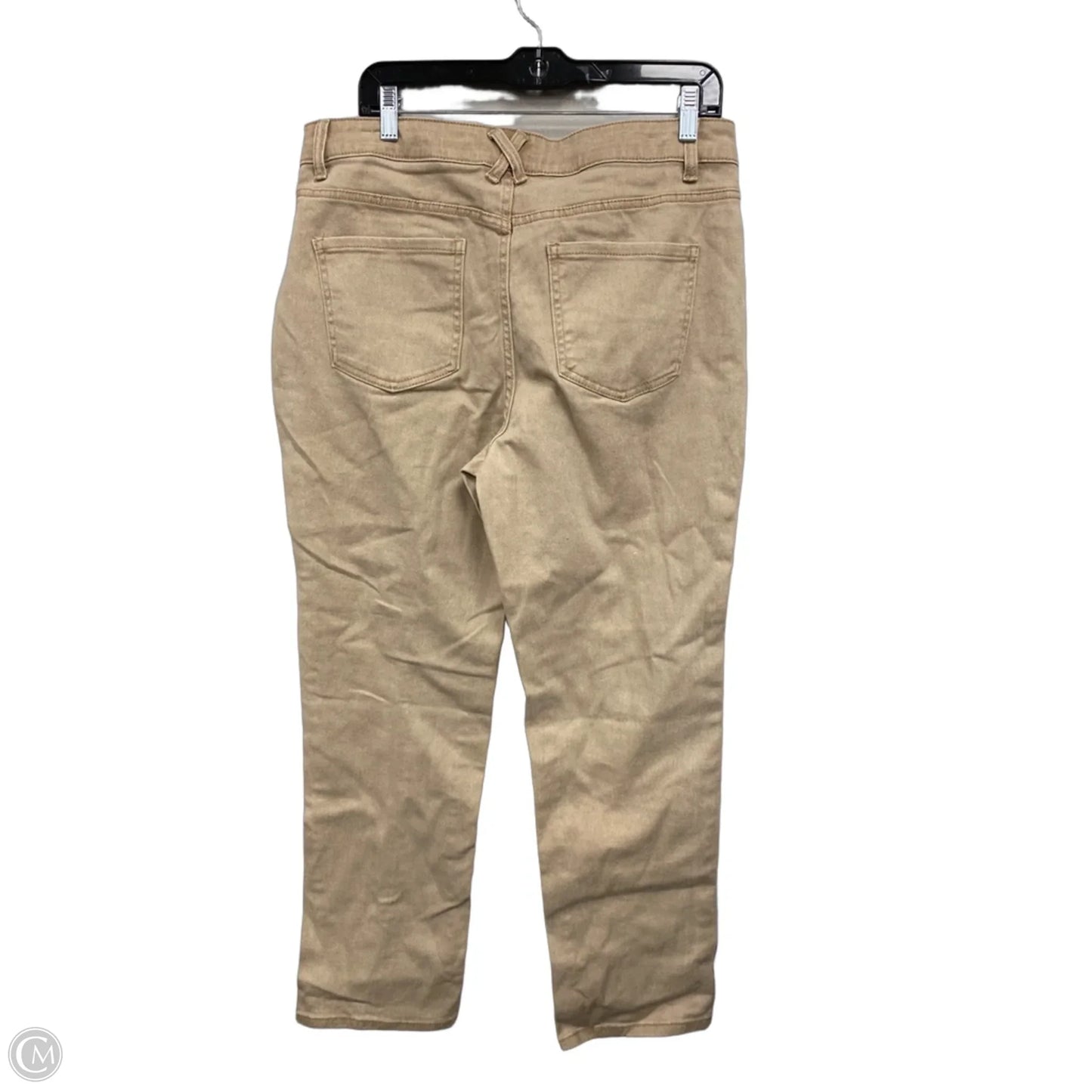 Jeans Straight By Time And Tru In Tan, Size: 14