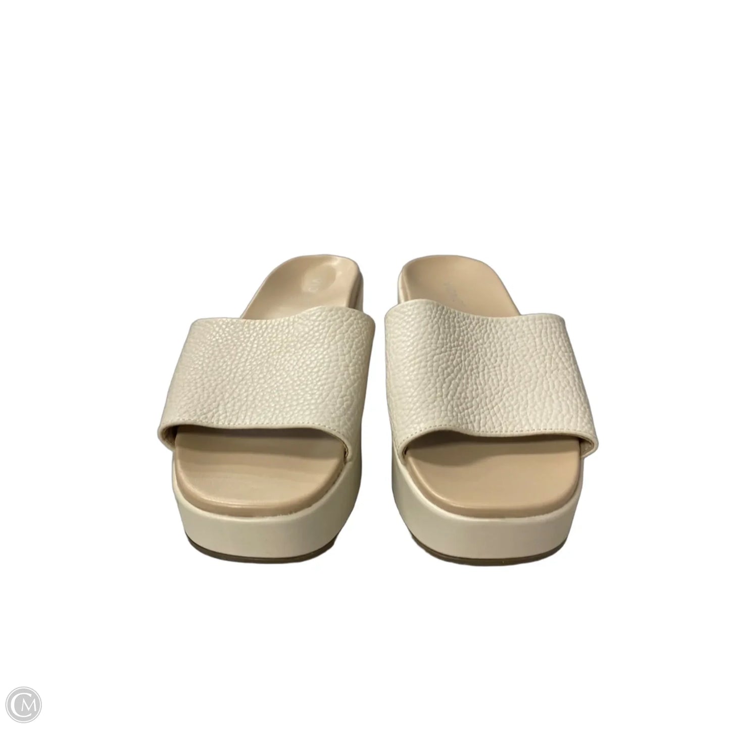 Sandals Heels Platform By Vionic In Cream, Size: 9