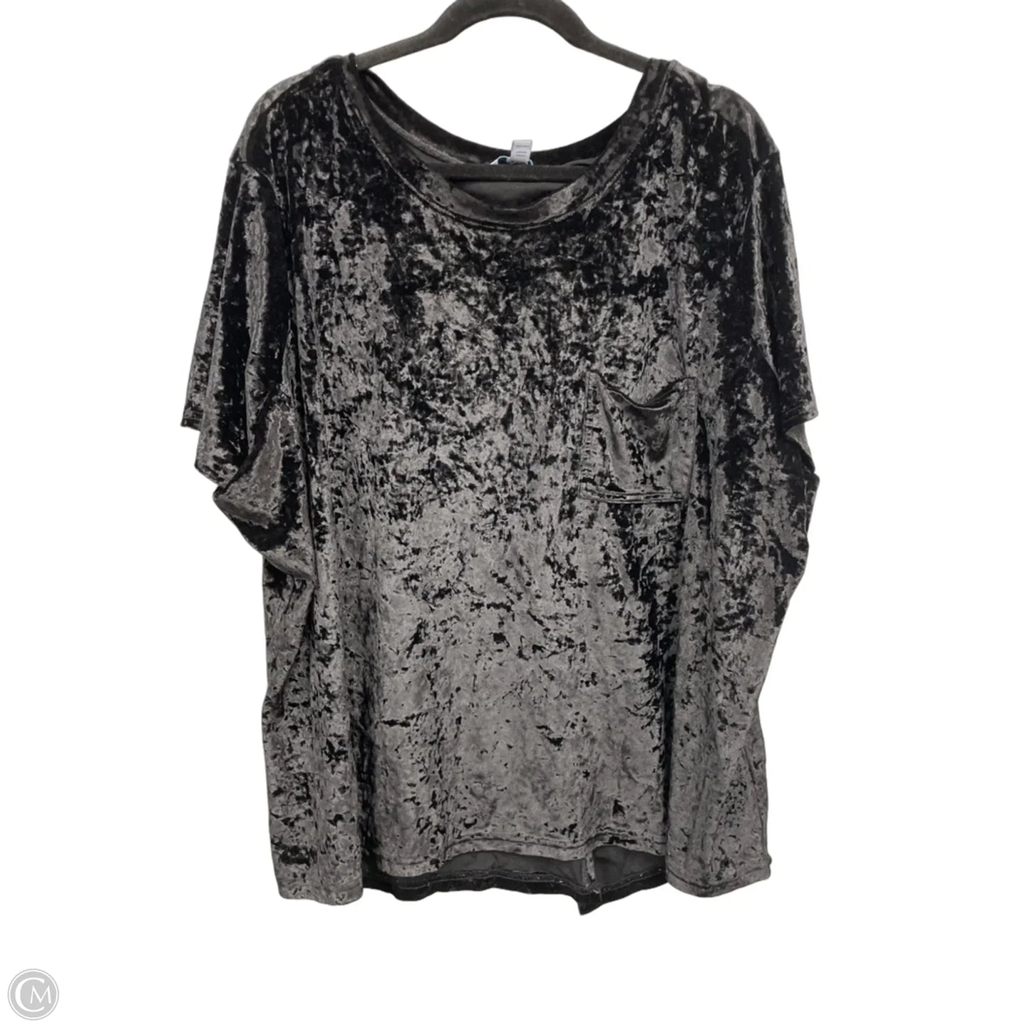 Top Short Sleeve By Boutique + In Black, Size: 3x
