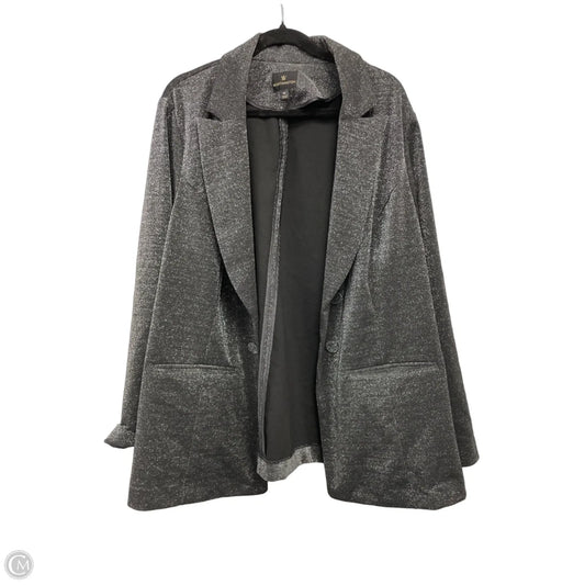 Blazer By Worthington In Black & Silver, Size: 3x