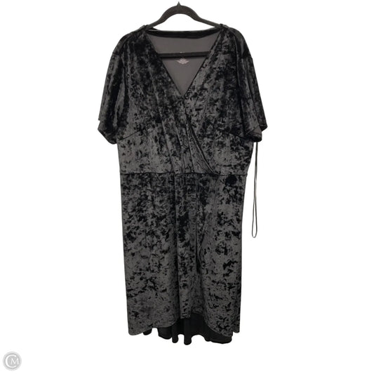 Dress Casual Midi By Evri In Black, Size: 4x