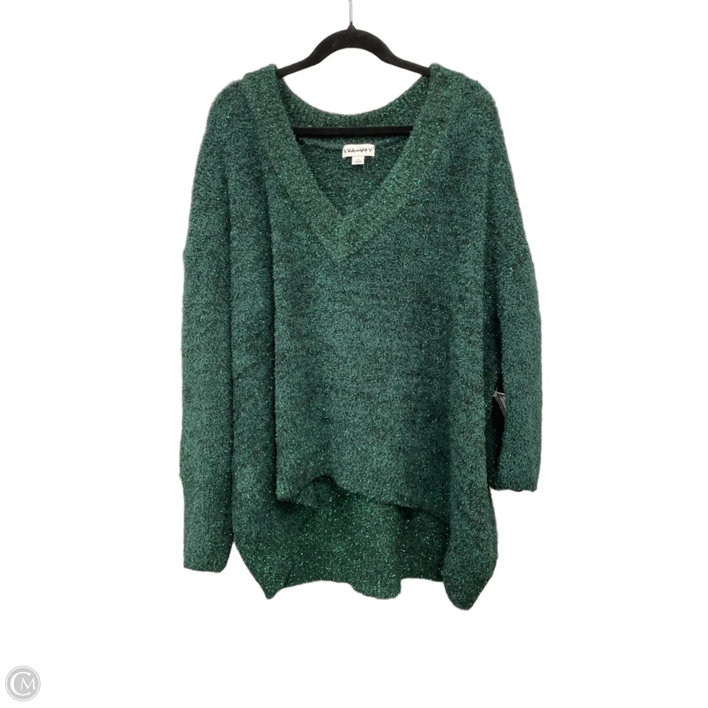 Sweater By Ava & Viv In Green, Size: 4x
