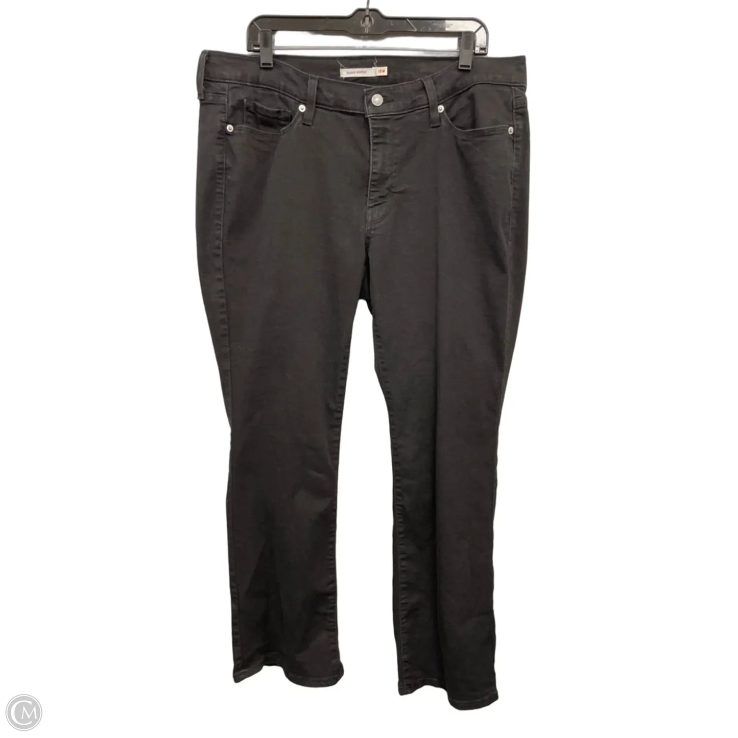 Jeans Boot Cut By Levis In Black, Size: 18