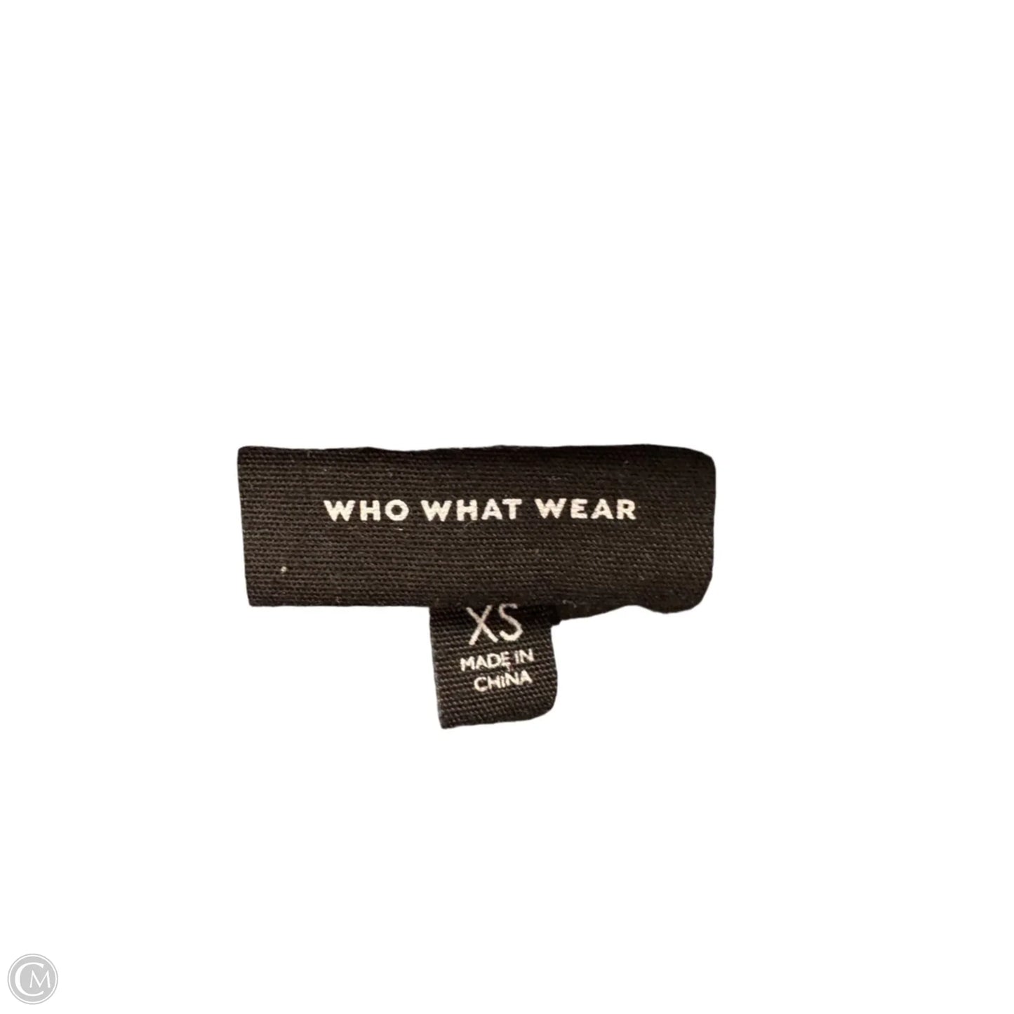 Top Long Sleeve By Who What Wear In Black & Blue, Size: Xs