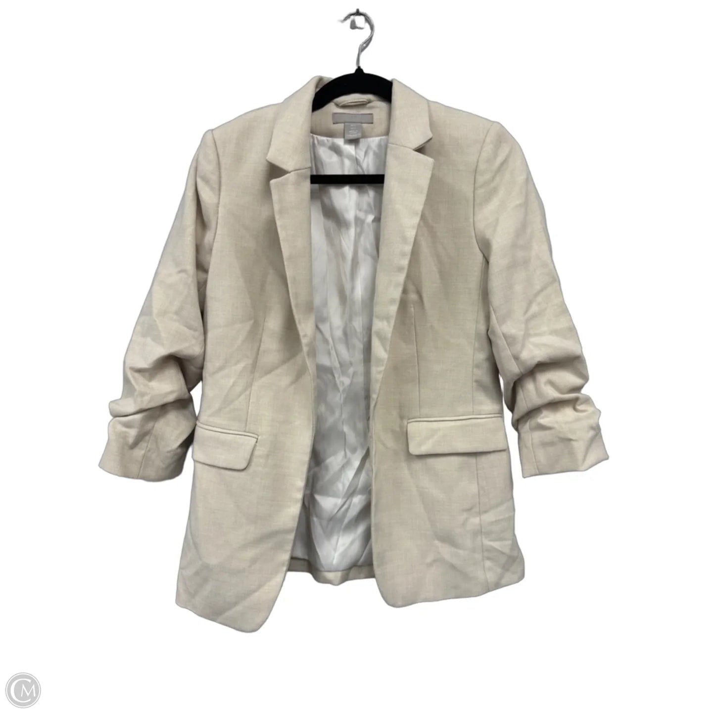 Blazer By H&m In Cream, Size: S