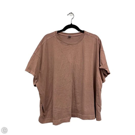 Top Short Sleeve By Old Navy In Brown, Size: 3x