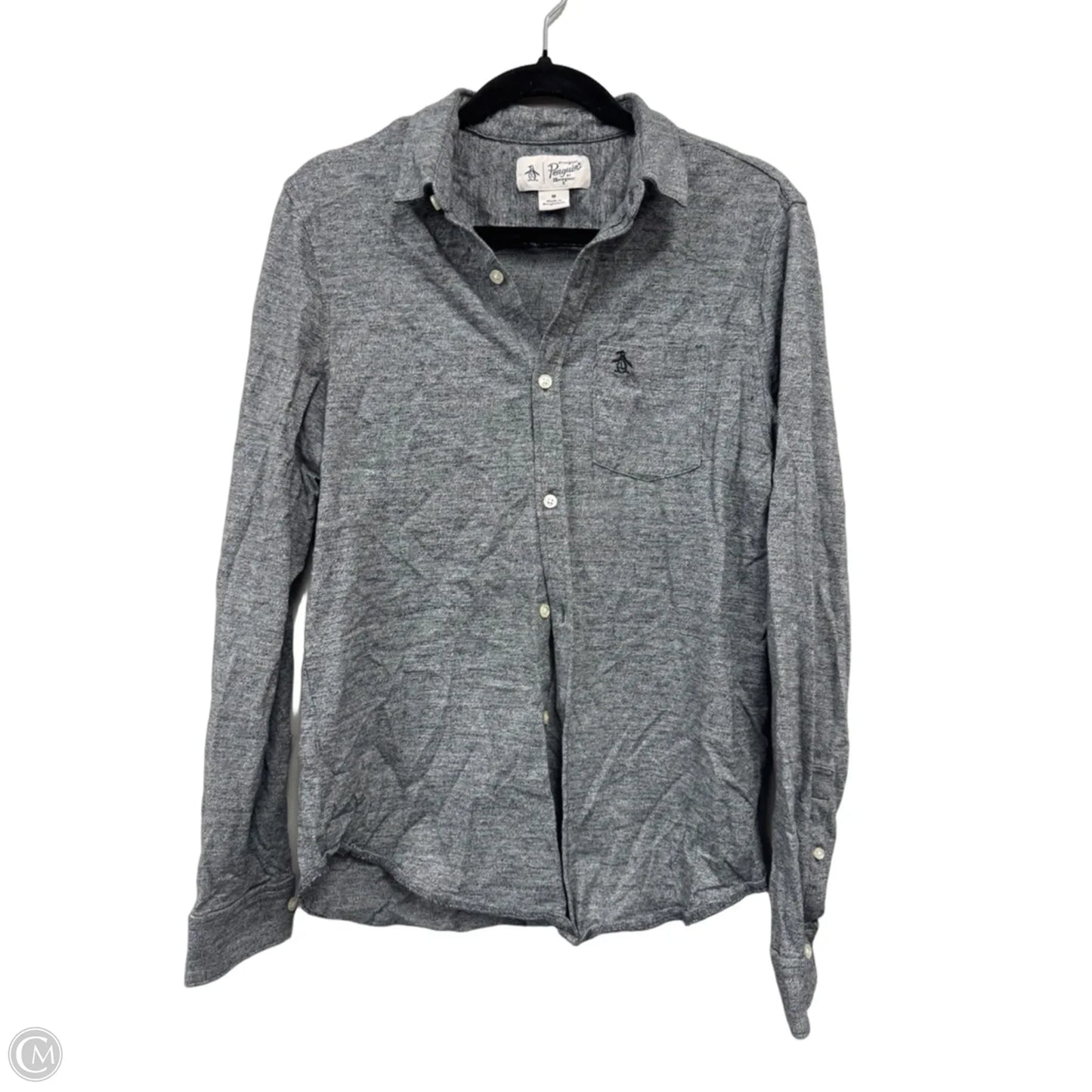 Top Long Sleeve By Clothes Mentor In Grey, Size: M