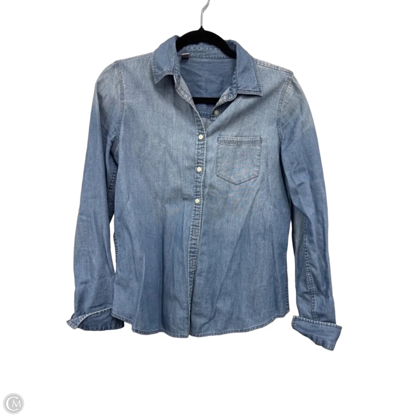 Top Long Sleeve By Clothes Mentor In Blue, Size: M