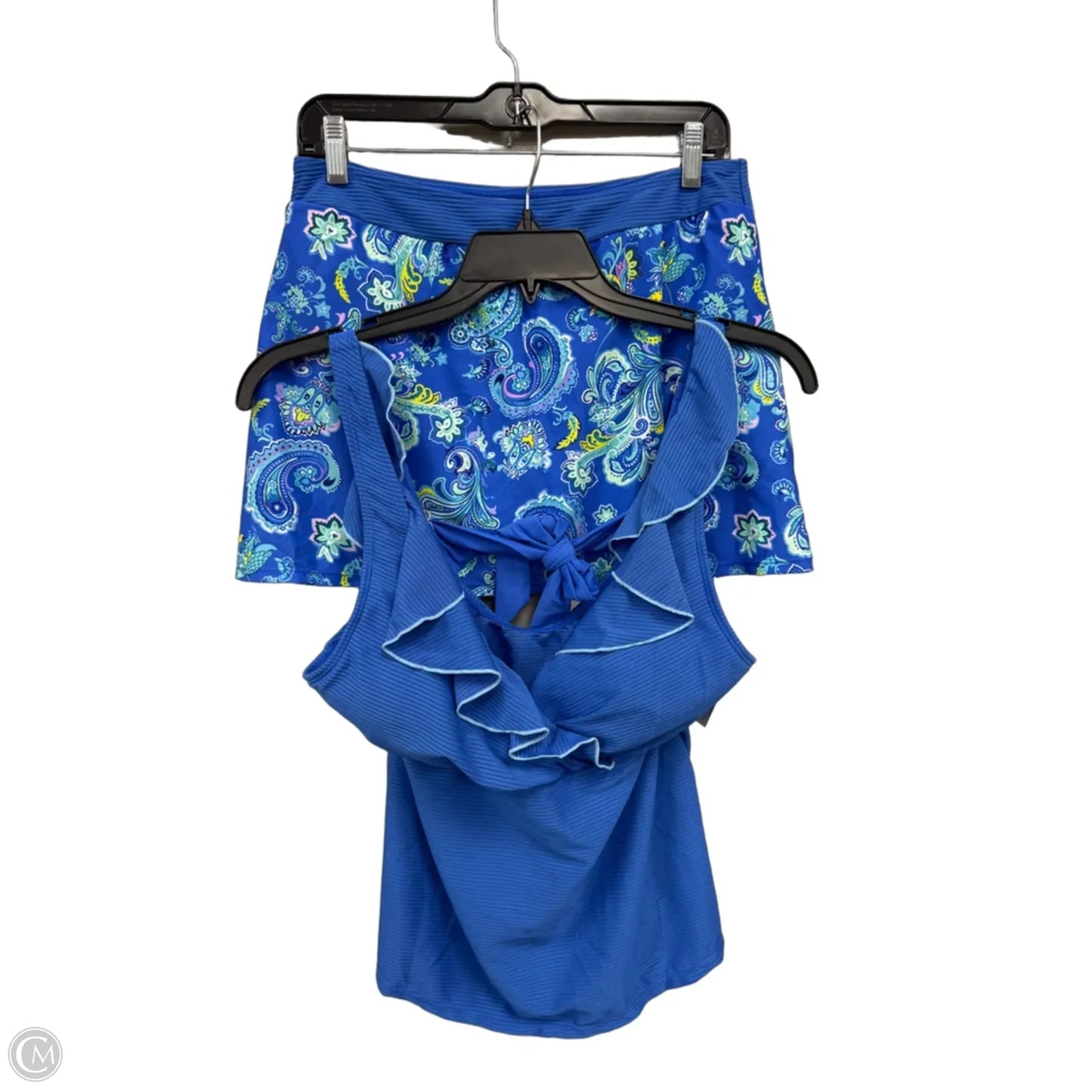 Swimsuit 2pc By Clothes Mentor In Blue & Pink, Size: L