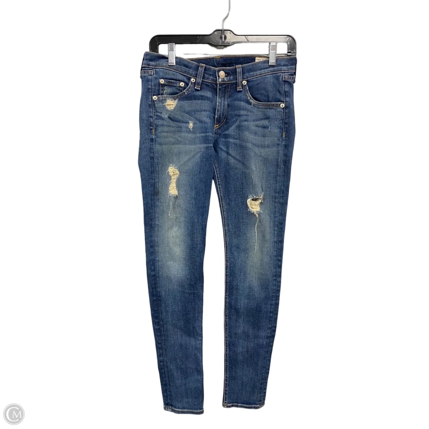 Jeans Skinny By Rag And Bone In Blue, Size: 2