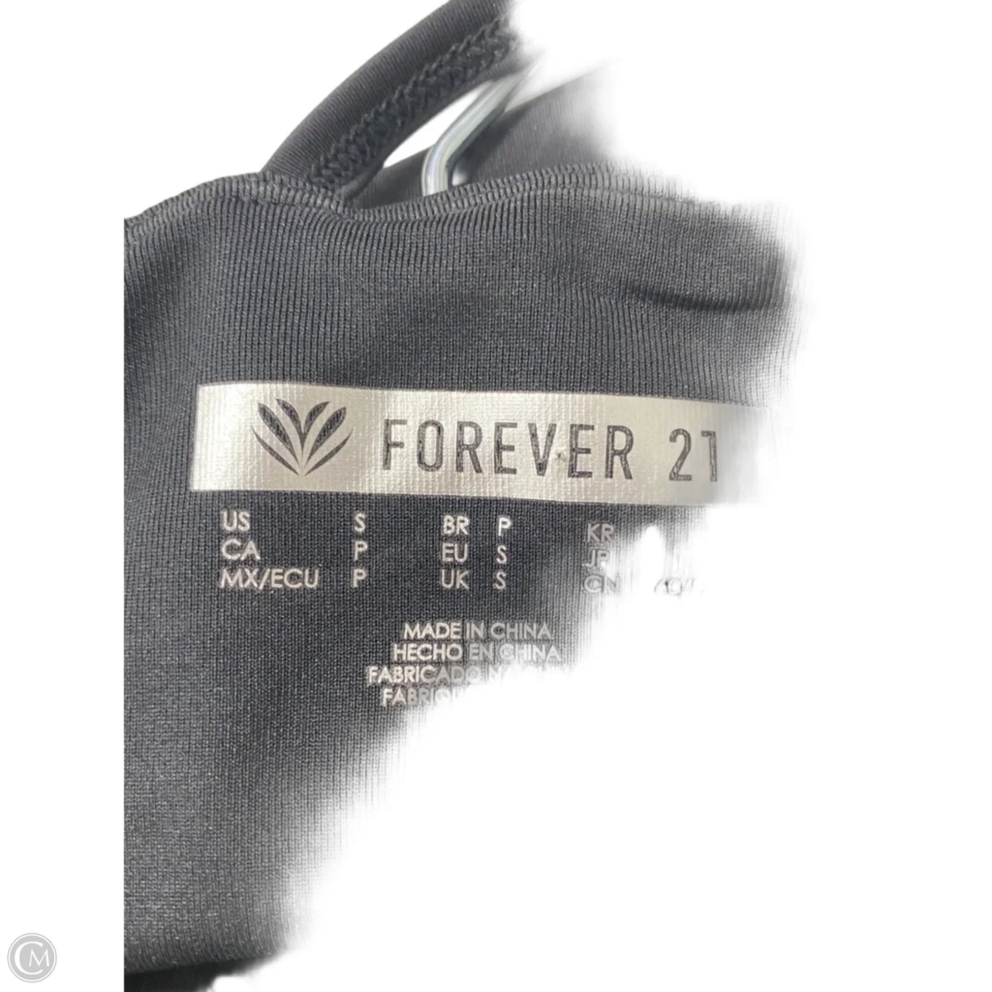 Athletic Bra By Forever 21 In Black, Size: S
