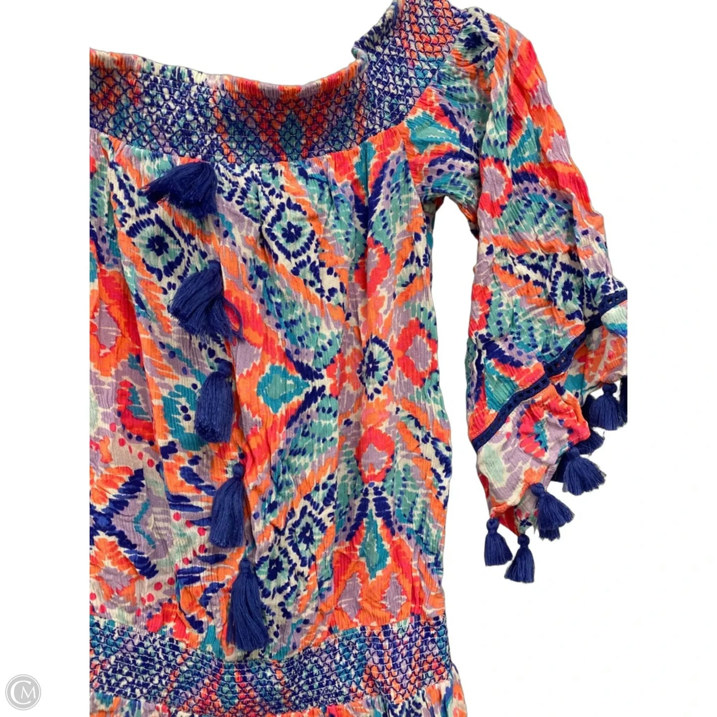 Dress Designer By Lilly Pulitzer In Blue & Orange, Size: Xs