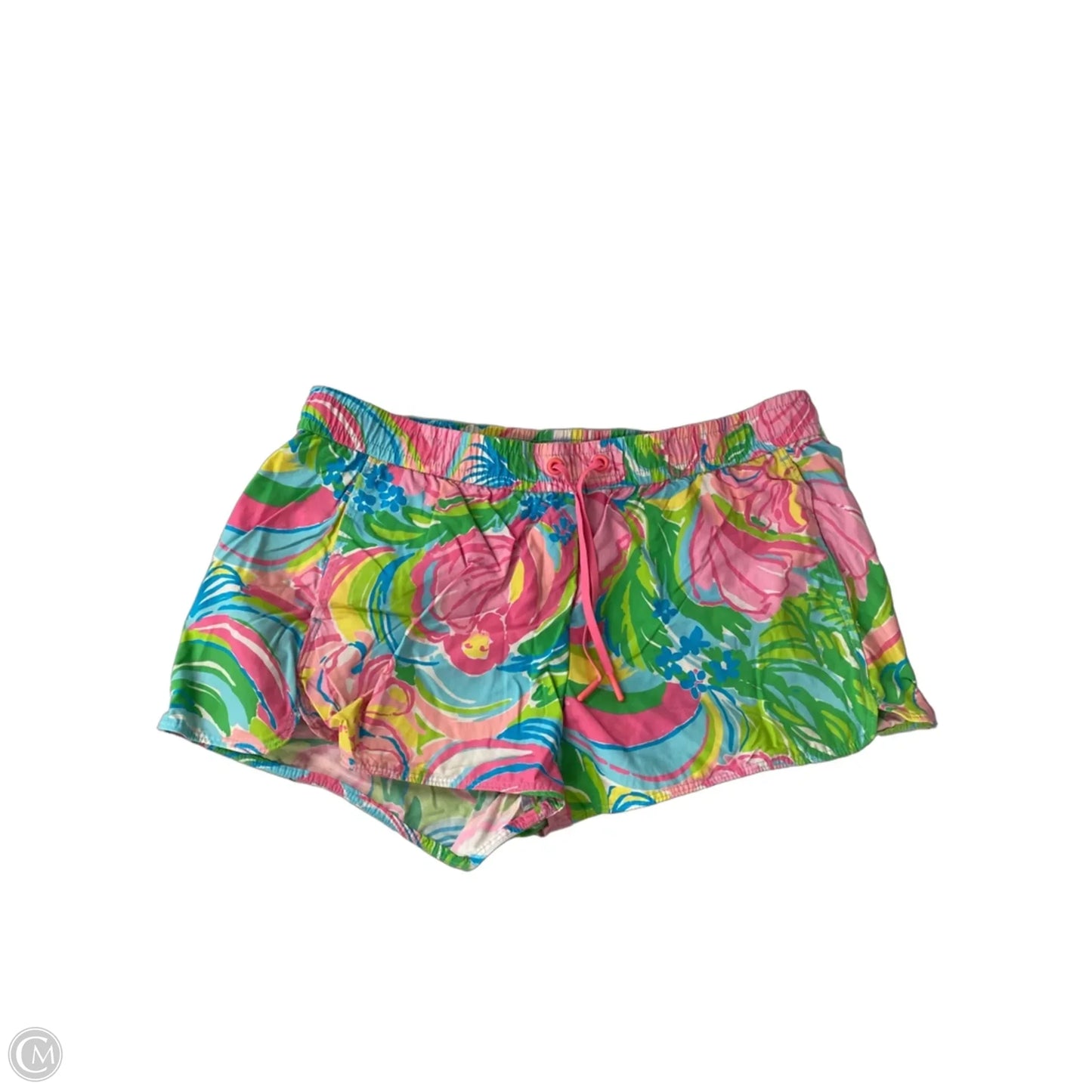 Shorts Designer By Lilly Pulitzer In Green & Pink, Size: M
