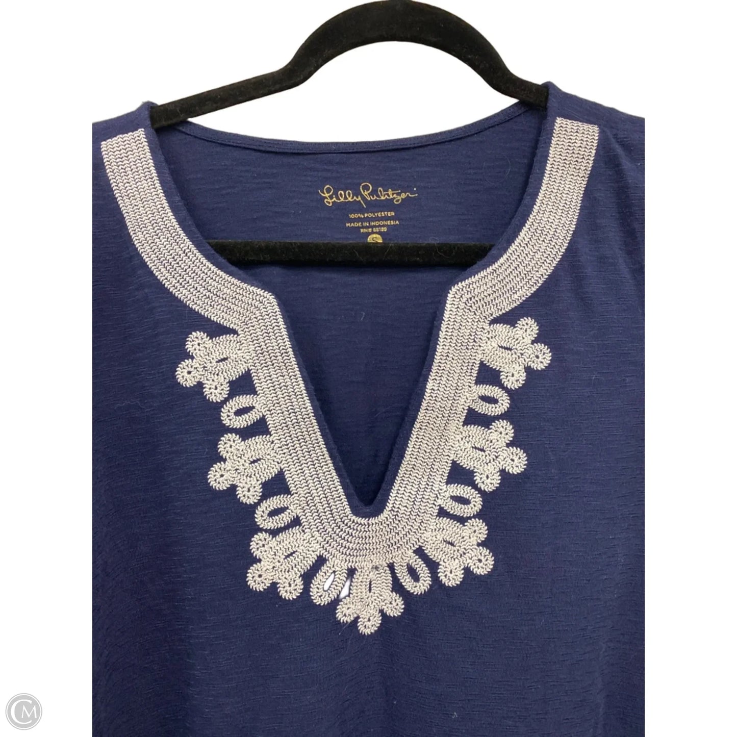 Dress Designer By Lilly Pulitzer In Blue & White, Size: S
