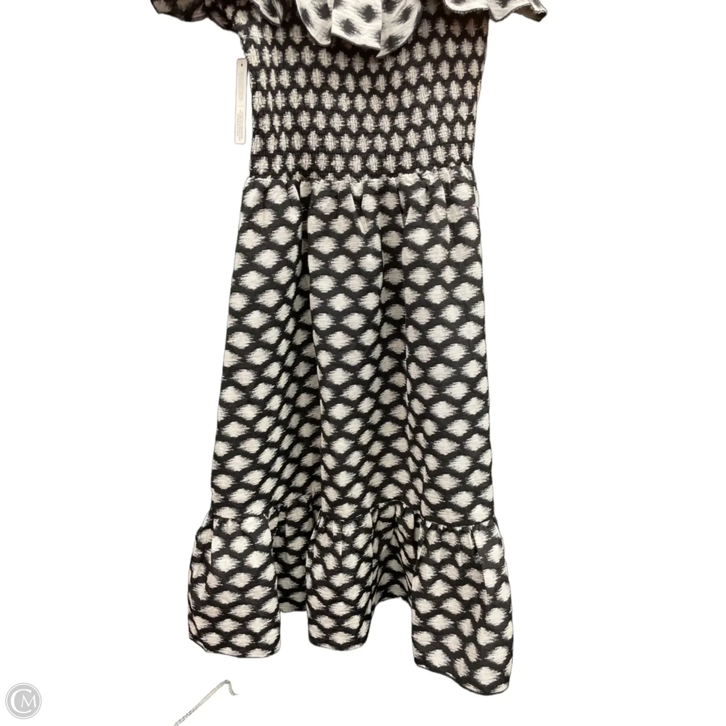 Dress Casual Maxi By Cmb In Black & White, Size: 1x