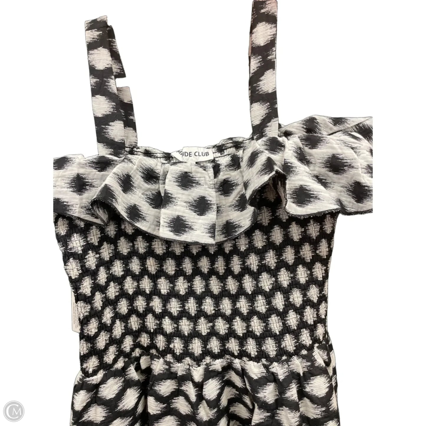 Dress Casual Maxi By Cmb In Black & White, Size: 1x
